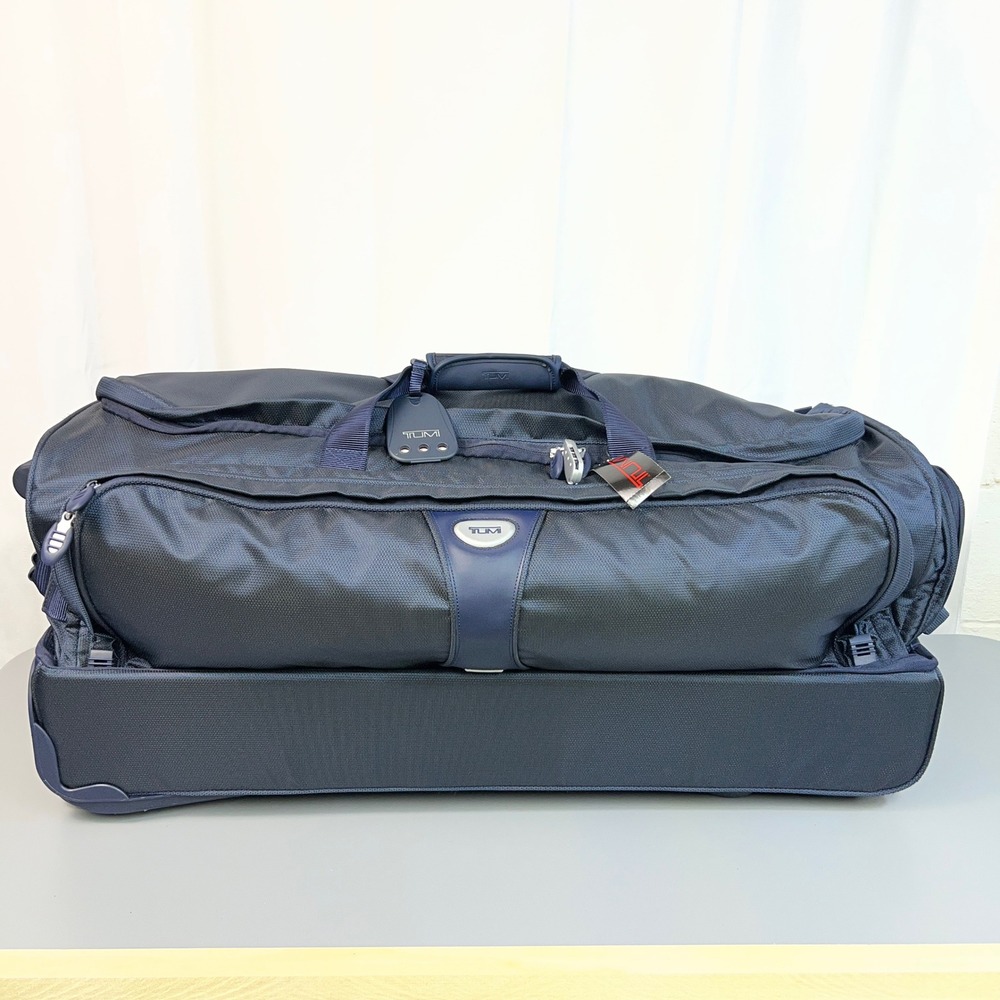 TUMI White WAW 30" Rolling Duffel 0554MB NWT Midnight Blue Wheeled Luggage